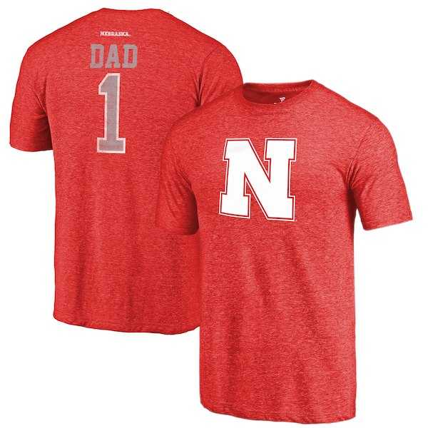Nebraska Cornhuskers Fanatics Branded Scarlet Greatest Dad Tri Blend T-Shirt,We sell and wholesale Nebraska Cornhuskers Fanatics Branded Scarlet Greatest Dad Tri Blend T-Shirt on line form chian!